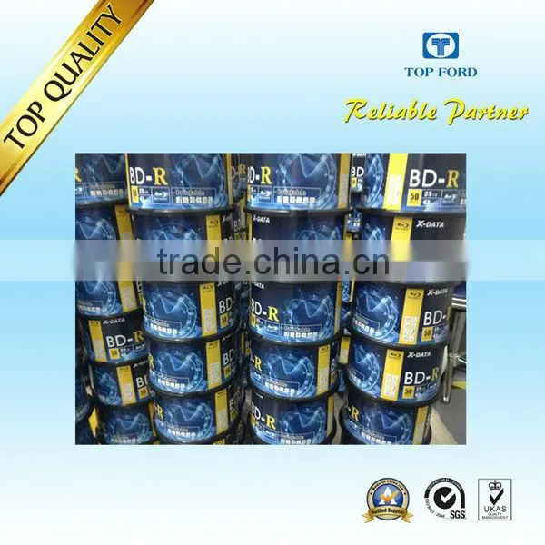 Wholesale BDR 25GB 6X sapphire recording surface blank blue ray disc