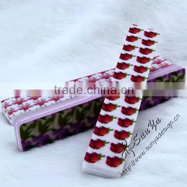 Moon shape emery board nail file