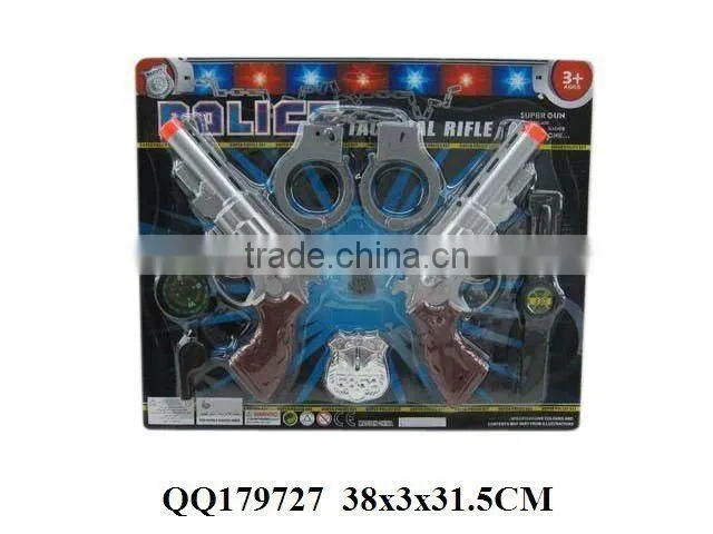 Lifelike police play set, plastic police game