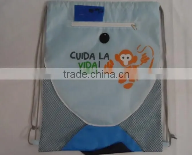 promotional drawstring bags monkey logo