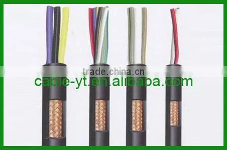 PVC Insulated Copper Wire Braid Shielded Flexible Control Cable-KVVRP