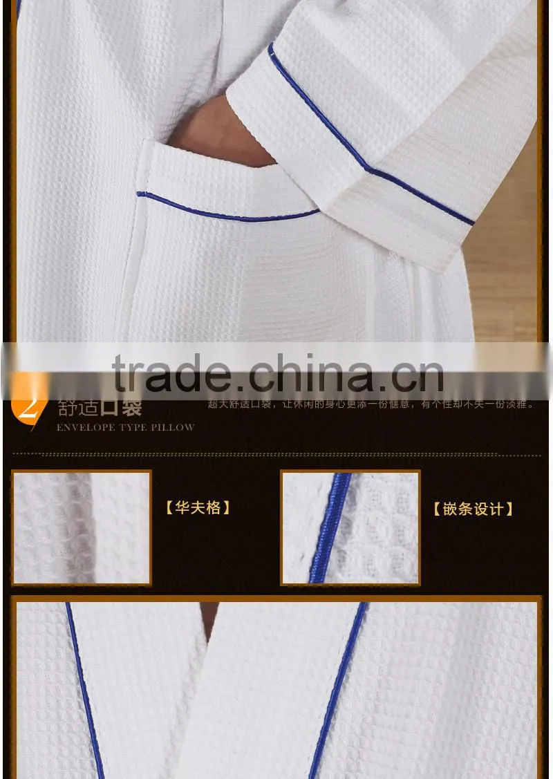Eco-friendly wholesale cotton pattern bathrobe family bath robe set