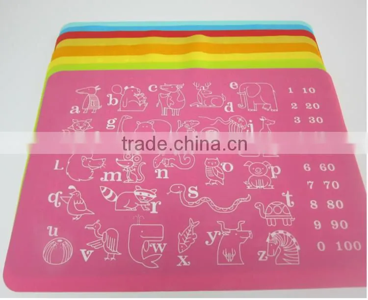 Custom Silicone Baby Placemat One-piece Silicone Placemat