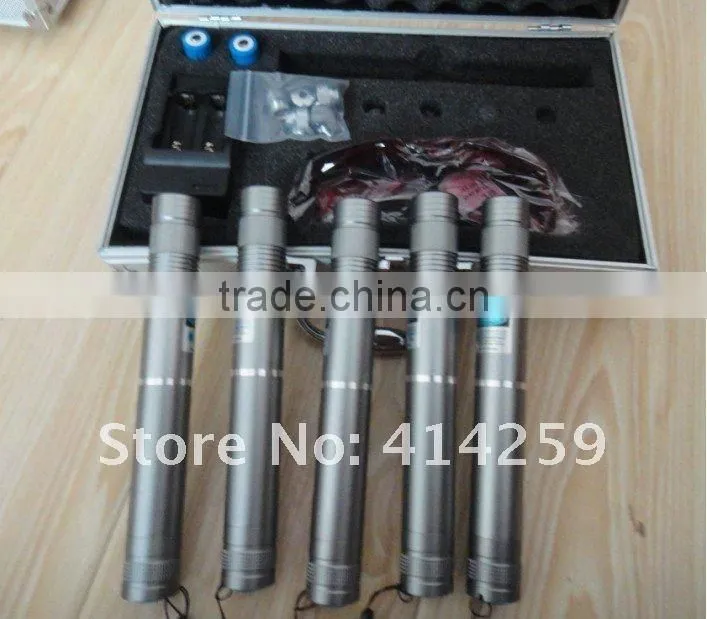 532nm 300mw green laser pointer with 5pattern heads+battery+charger retail and wholesale