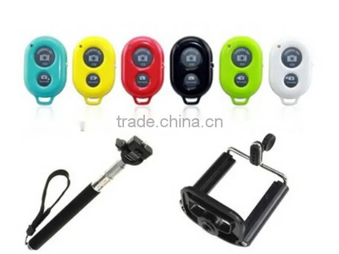 2014 new inventions mobile phone extendable hand held monopod with bluetooth remote control shutter -wholesale cheap price