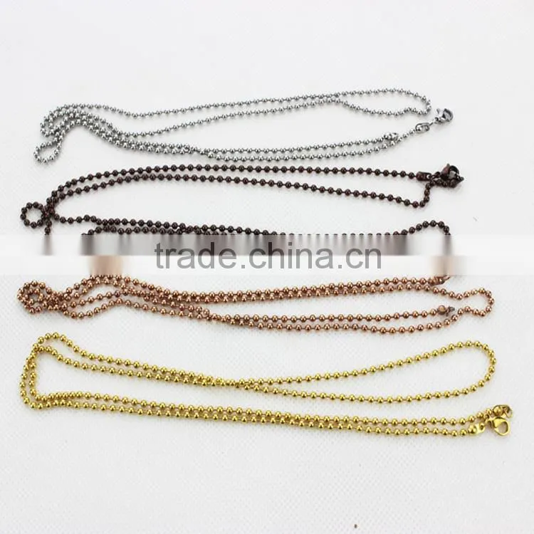 Low price 50cm rose gold color snake chain 316 stainless steel floating locket chain