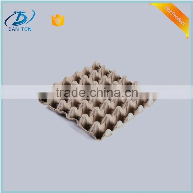 disposable pack of paper pulp egg cartons