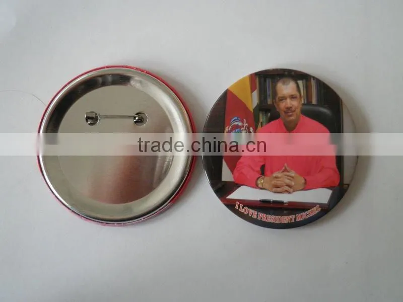 iron metal pin badge