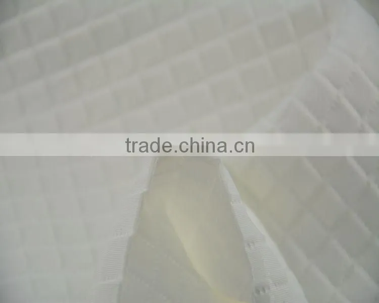 Jiufan Textile Embossed Scuba 100% Polyester Fabric White Checks Jacquard Fabric