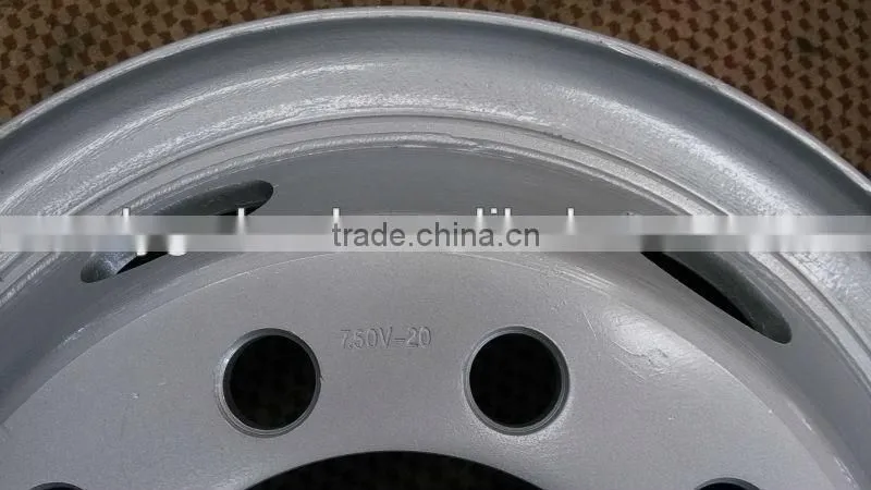 HINO wheel 7.5-20, heavy truck wheel for 10.00-20 tire, trailer steel wheel