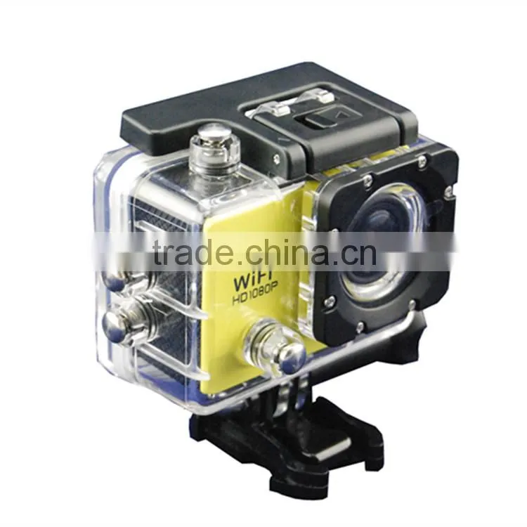 New Arrival Private Housing Full HD1080P 2.0inch Display Screen Underwater 30M Wifi Helmet Sport Camera