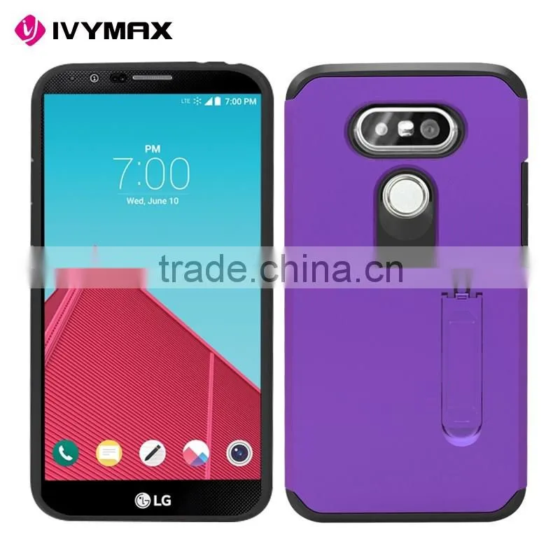 IVYMAX hot sale slim armor case for LG G5 mobile phone tpu pc combo with kickstand cellphone cover