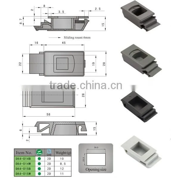 SK4-014 Plastic Latch Locks For Server Cabinet