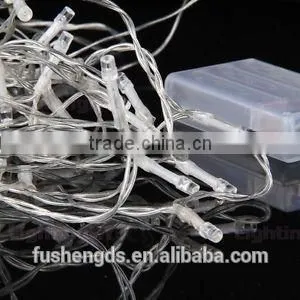 Battery Powered LED Fairy Lights 2M 20LED WHITE - ON / OFF / Flash- Christmas decoration
