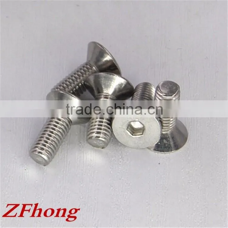 m2 - m12 din7991 304 stainless steel hex countersunk flat screw