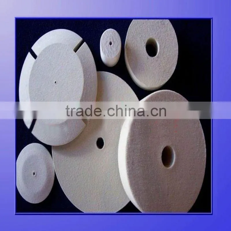 Angle felt wheel