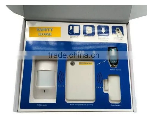 NO GSM Wired & Wireless Alarm System Home Security Alarm,FSK 868mhz technology