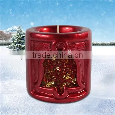 Cylindrical ceramic candle holder