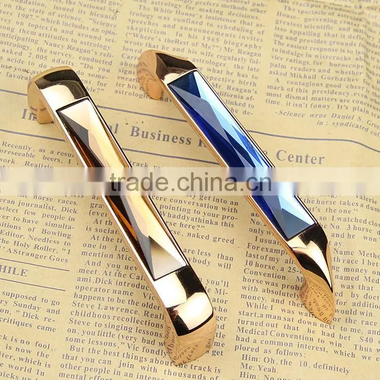 Diamond Insert Crystal Glass Cabinet Knobs Drawer Pull Furniture Handle