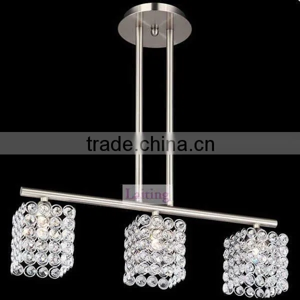 Contemporary Clear Crystal Chandelier & Fancy Led Light