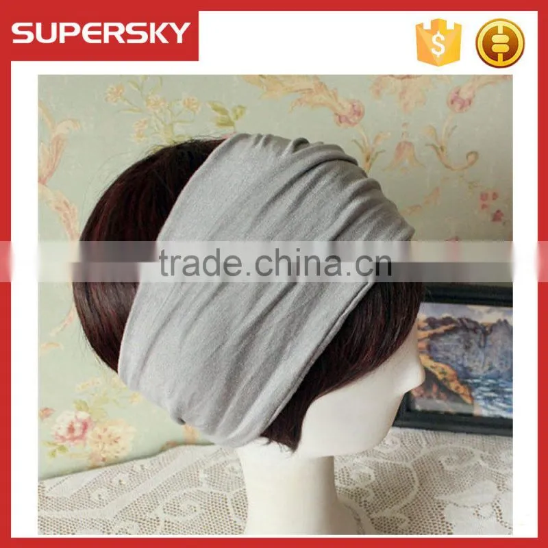 A-143 Bohemian Jersey Head wrap Yoga Headband Hairband Women Headwrap Headband