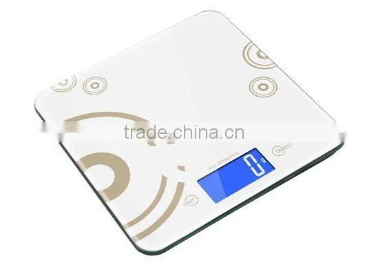 ABS and stainless steel kitchen scale 5kg for promotional gift cheap and lightweight kitchen food scale