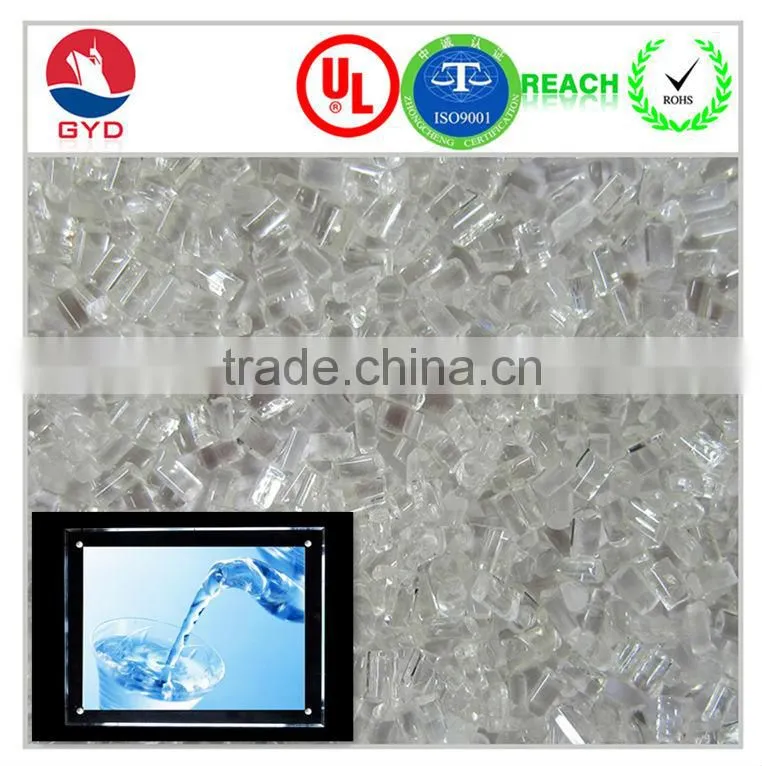 Rosh Certificate pc raw Virgin resin, transparent grade Polycarbonate material for electrical Shell