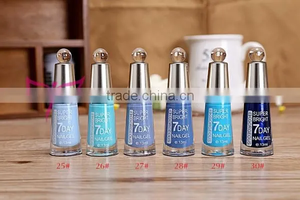 Easam hot sale BKGORGEOUS super bright 7days nail gel polish