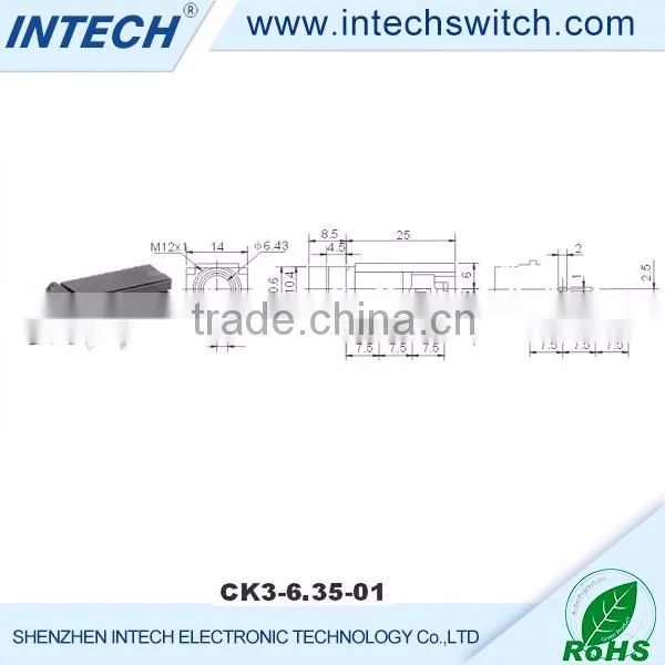 DC 50V 01A 6.35mm jack connectors