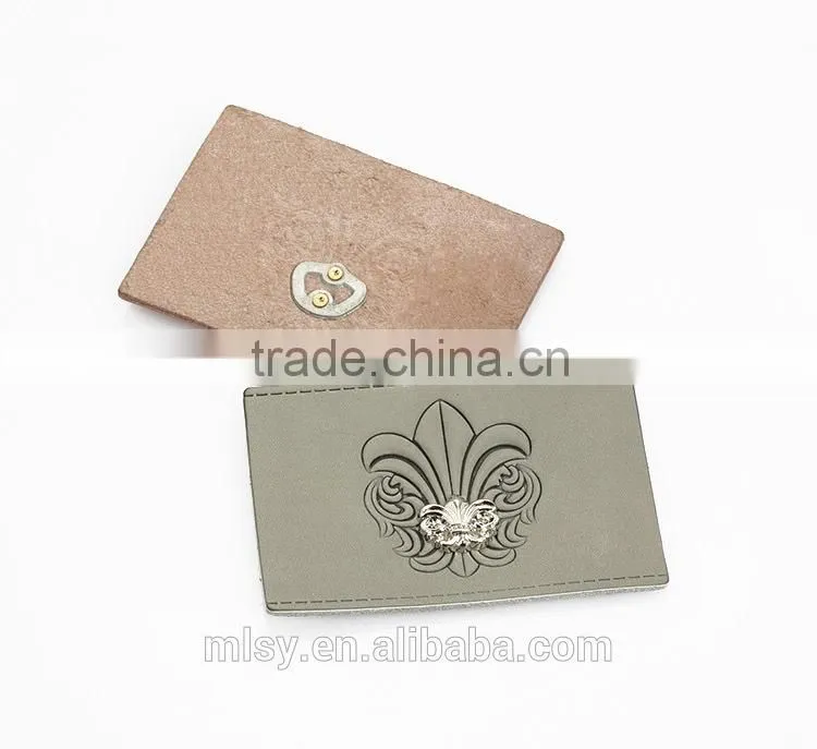 New arrival fashion custom embossed leather patch