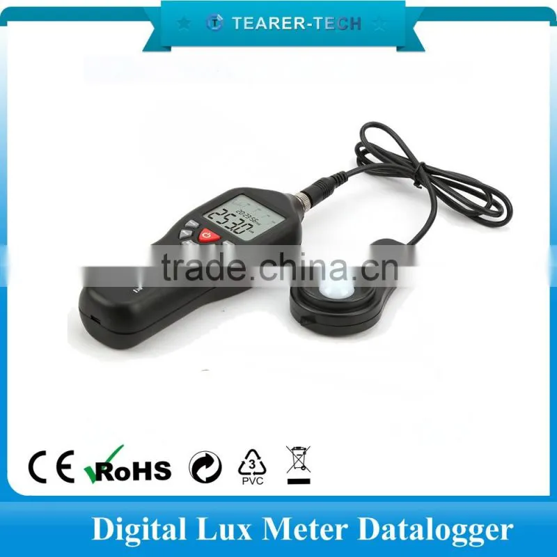 Max 200000 Lux USB data logger digital Light Lux Meter
