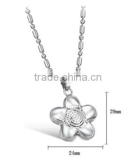 Flower style stainless steel jewelry set for woman fashion square pendant earring ring necklace set
