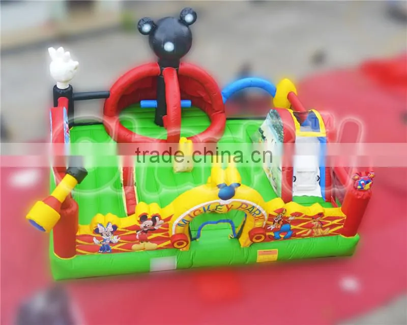 Commercial inflatable mickey mouse park for outdoor