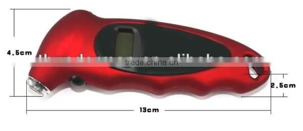 LCD Display Digital Tire Pressure Gauge with Blue LED backlight for testing car ,truck and SUV