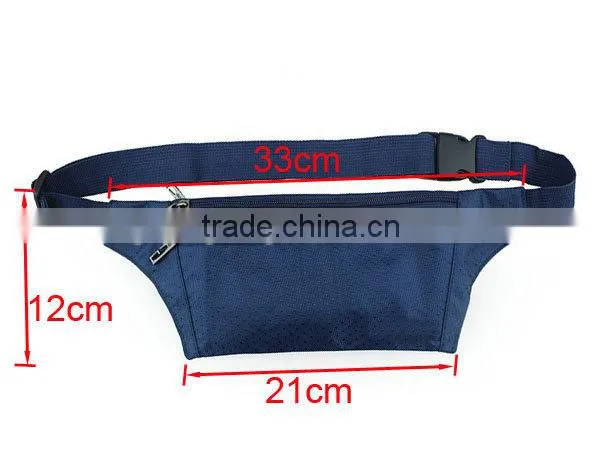 Fashion Cheap New Sport Waist Blue Black Wallet Outside Pockets QB004