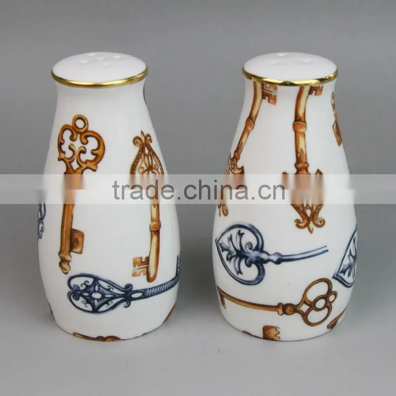salt and pepper shaker wedding favors, novelty salt & pepper shaker, ceramic salt pepper mills