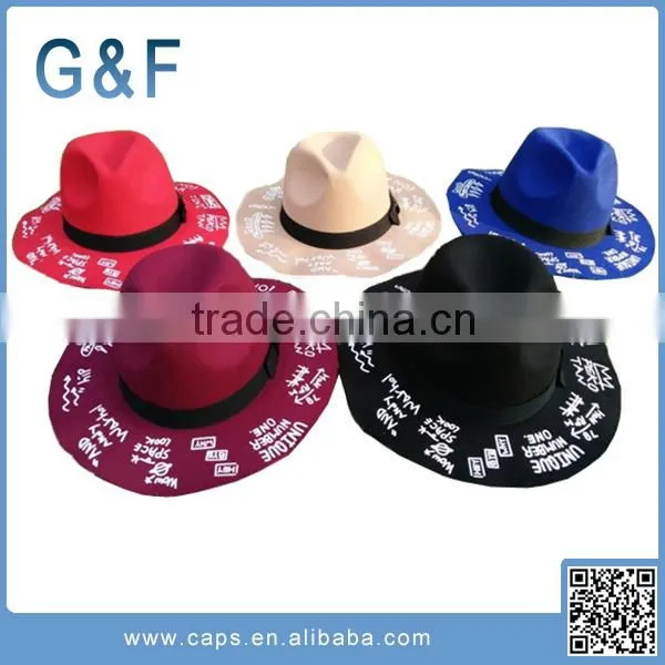 The Latest Fashion Felt Fedora Hat Ladies Felt Hillbilly Hat