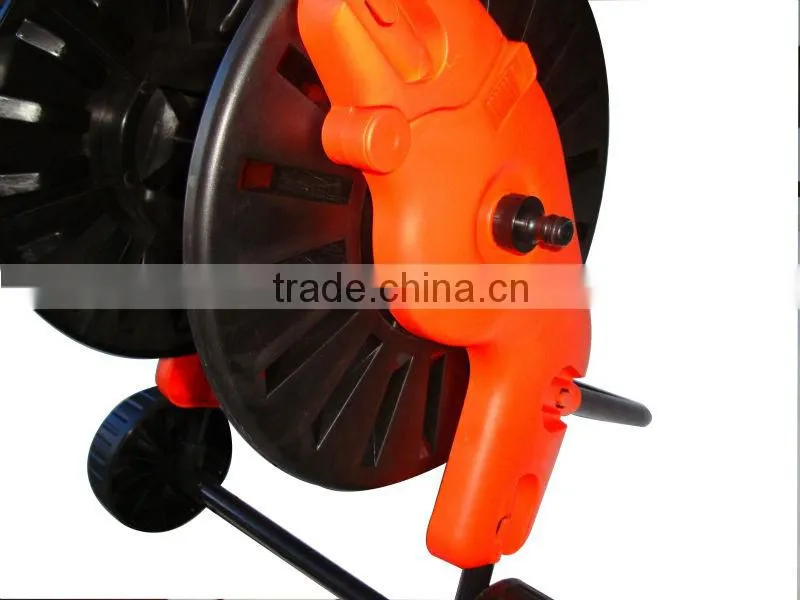 plastic garden water hose reel cart