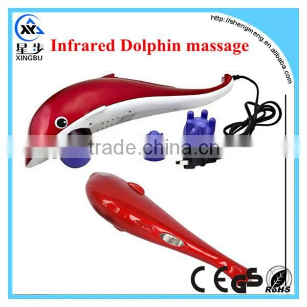 Pain relieve electric handheld dolphins massager
