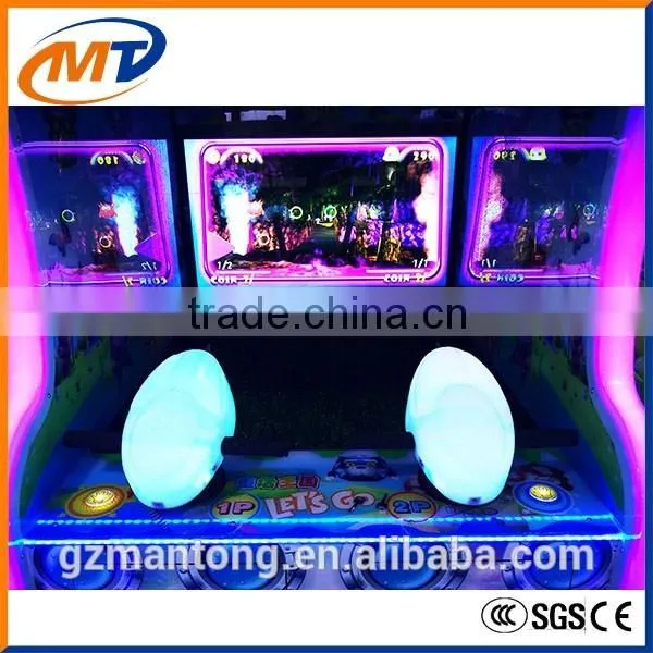 Exciting Electric Coin Operated Water Gun Shooting amusement Game Machine/ video game machine arcade machine for hot sale