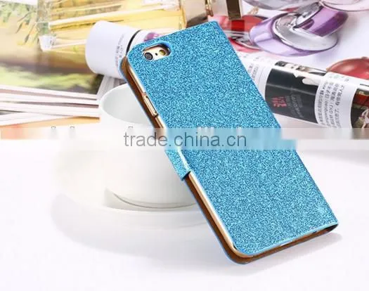 Bling Flip Shiny Diamond Deluxe Wallet Leather cover Case for iphone 6 Diamond Bling PU Leather Flip Cover