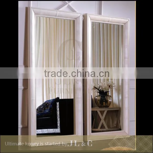 AB03-34 Neoclassic Oval Mirror Dresser Mirror Delicate Sculpture for Luxury Bedroom Sets-JLC Luxury Home Furniture