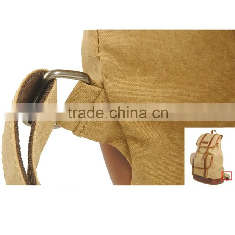 New stylish backpack vintage canvas school backpack hiking backpack