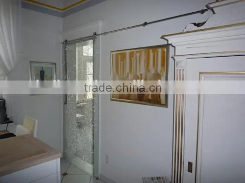 Stainless steel top hung sliding door system