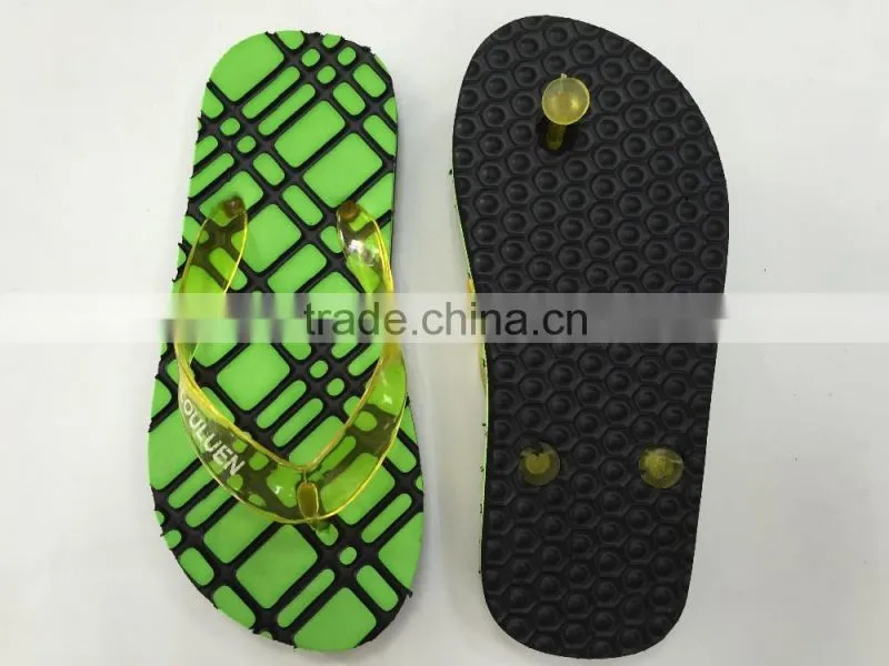 663 LOULUEN Unisex Colorful Check Kids Flip Flops Beach Slipper