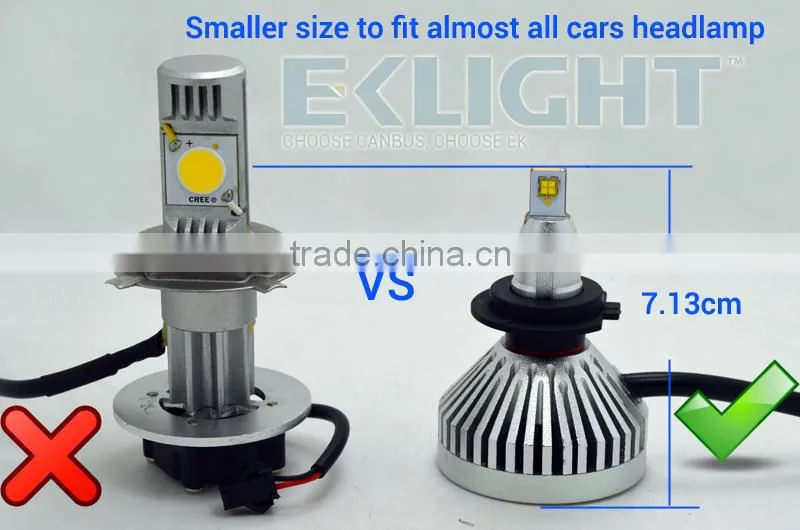 EK LIGHT Smart System TUV Factory 6-30V DRL Function H7 H4 D1 D2 D3 D4 Canbus h4 car led headlight