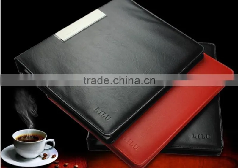 Hot sale A4 pu leather Conference file folder