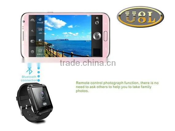 2016 hot sale ! sport water resistant bluetooth smart u8l android watch