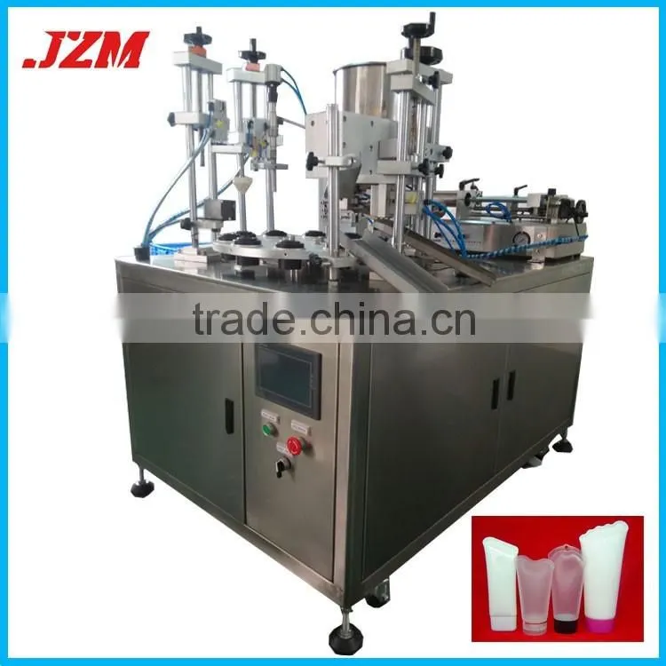 Semi Auto Filling Cutting Ultrasonic Sealing Machine for Plastic Cosmetic Tube with Data and Batch