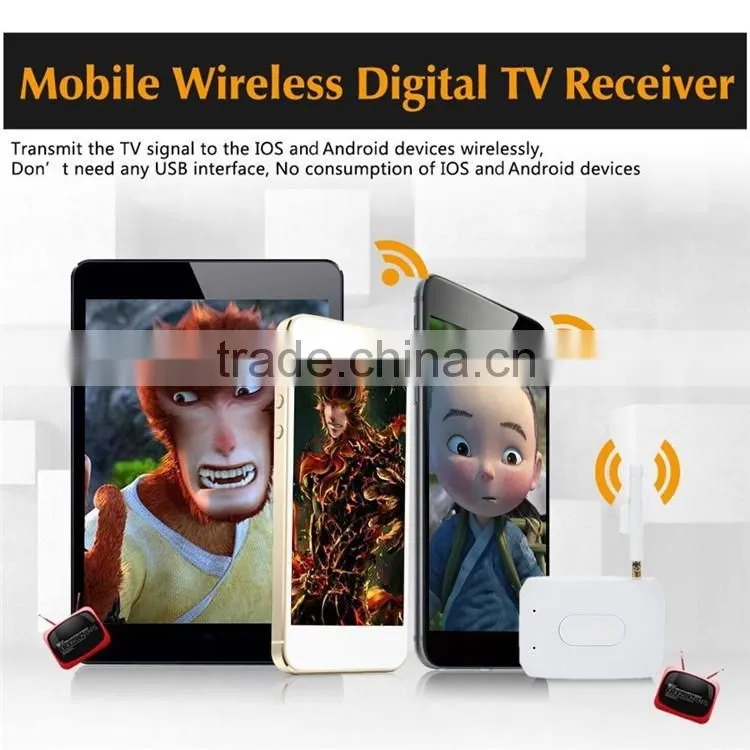 DVB-T ISDB-T DTV Link Digital TV Tuner Receiver for IOS and Android Phone/Pad